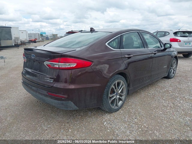 Продаж на аукціоні авто 2019 Ford Fusion Titanium Hybrid, vin: 3FA6P0RU4KR227454, номер лоту: 20262542