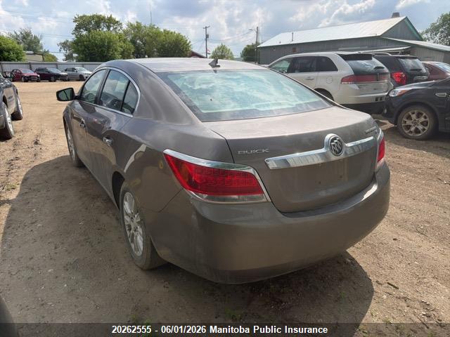 20262555 :رقم المزاد ، 1G4GK5EG1AF276001 vin ، 2010 Buick Lacrosse Cxl V6 مزاد بيع