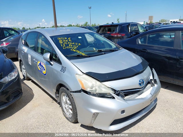 2013 Toyota Prius V მანქანა იყიდება აუქციონზე, vin: JTDZN3EU7D3233254, აუქციონის ნომერი: 20262564