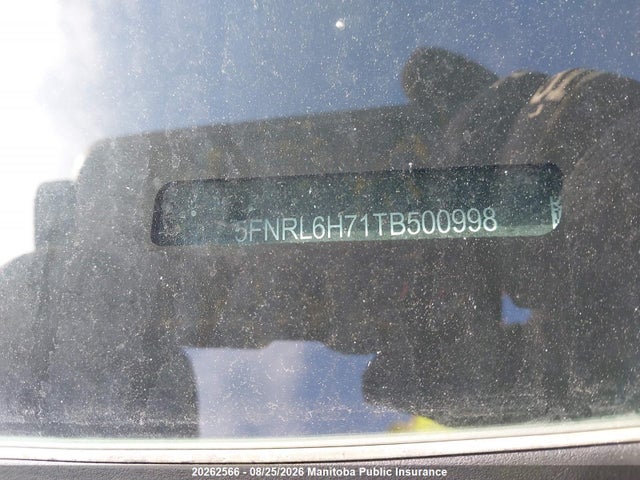 5FNRL6H71TB500998 Honda Odyssey Sport-l