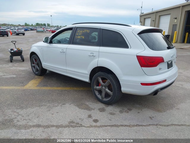 20262590 :رقم المزاد ، WA1DGCFE9ED020792 vin ، 2014 Audi Q7 V6 مزاد بيع