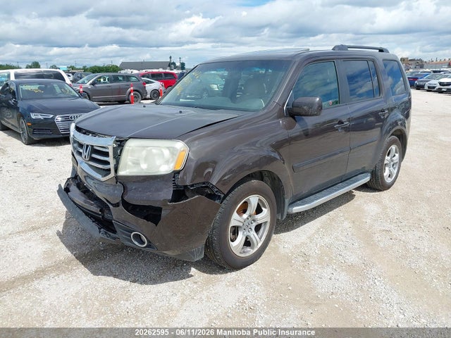 20262595 :رقم المزاد ، 5FNYF4H50EB502489 vin ، 2014 Honda Pilot Ex-l مزاد بيع