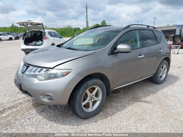 Продажа на аукционе авто 2010 Nissan Murano Sl, vin: JN8AZ1MW5AW117008, номер лота: 20262599