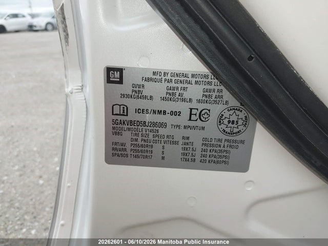 Aukcja sprzedaży 2011 Buick Enclave Cxl, vin: 5GAKVBED5BJ286069, numer aukcji: 20262601