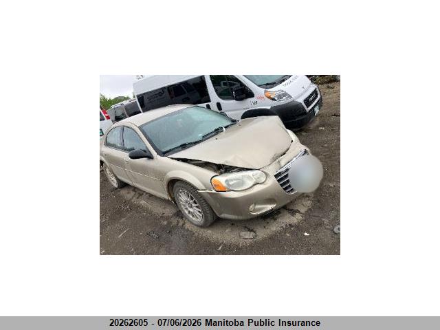 20262605 :رقم المزاد ، 1C3EL56RX4N392272 vin ، 2004 Chrysler Sebring Lxi مزاد بيع