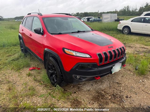 20262617 :رقم المزاد ، 1C4PJMBS4HW590813 vin ، 2017 Jeep Cherokee Trailhawk مزاد بيع