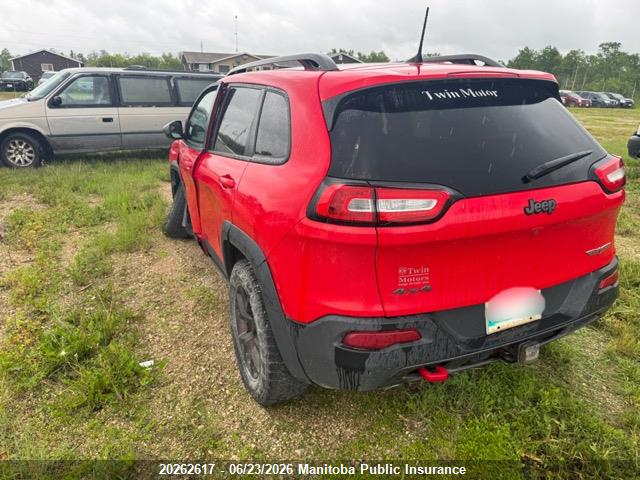 20262617 :رقم المزاد ، 1C4PJMBS4HW590813 vin ، 2017 Jeep Cherokee Trailhawk مزاد بيع