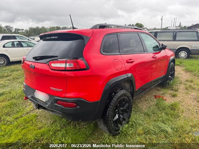 20262617 :رقم المزاد ، 1C4PJMBS4HW590813 vin ، 2017 Jeep Cherokee Trailhawk مزاد بيع