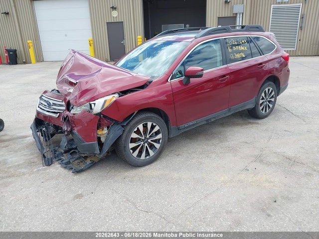 Продаж на аукціоні авто 2016 Subaru Outback 2.5i Limited, vin: 4S4BSCNC7G3348096, номер лоту: 20262643