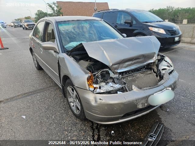 20262644 :رقم المزاد ، 2HGES16603H939068 vin ، 2003 Honda Civic Lx مزاد بيع
