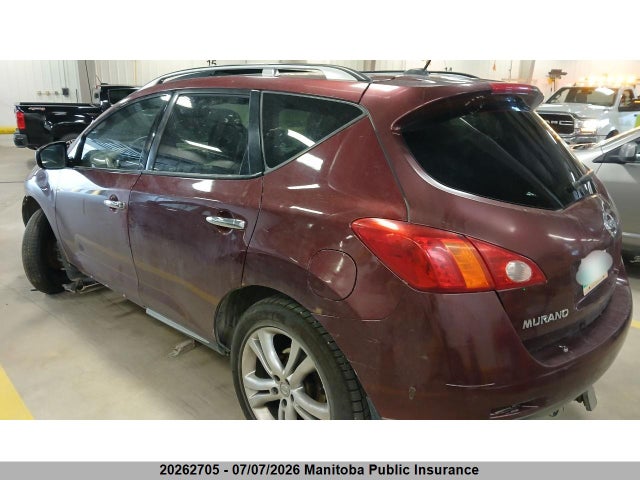 Aukcja sprzedaży 2009 Nissan Murano Le, vin: JN8AZ18W69W138827, numer aukcji: 20262705