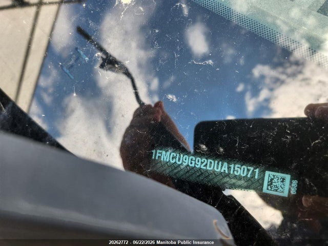 20262772 :رقم المزاد ، 1FMCU9G92DUA15071 vin ، 2013 Ford Escape Se مزاد بيع