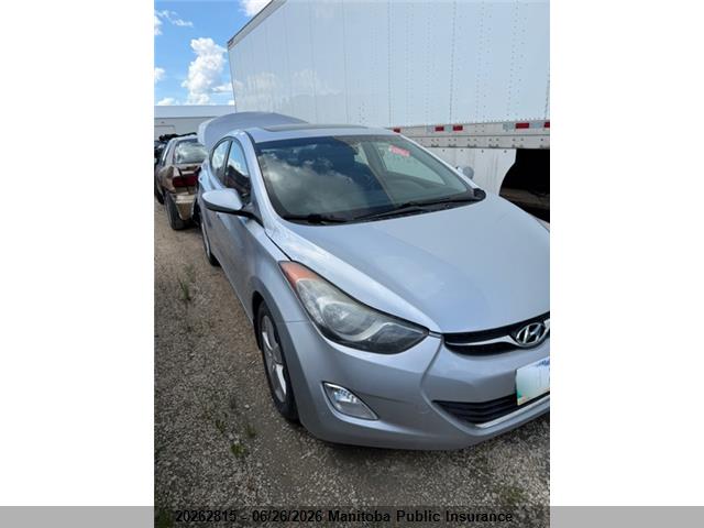 Продаж на аукціоні авто 2013 Hyundai Elantra Gls, vin: 5NPDH4AEXDH256165, номер лоту: 20262815