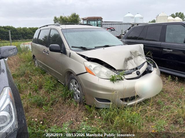 20262819 :رقم المزاد ، 5TDZK29C27S002396 vin ، 2007 Toyota Sienna Ce V6 مزاد بيع
