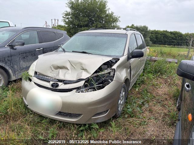 20262819 :رقم المزاد ، 5TDZK29C27S002396 vin ، 2007 Toyota Sienna Ce V6 مزاد بيع