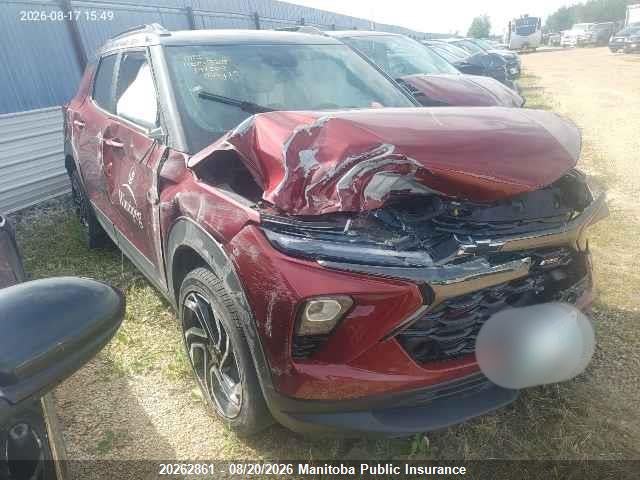 Aukcja sprzedaży 2025 Chevrolet Trailblazer Rs Turbo, vin: KL79MUSL0SB141309, numer aukcji: 20262861