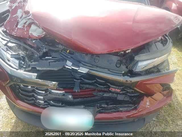Aukcja sprzedaży 2025 Chevrolet Trailblazer Rs Turbo, vin: KL79MUSL0SB141309, numer aukcji: 20262861