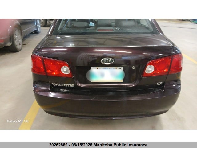 Aukcja sprzedaży 2007 Kia Magentis Lx, vin: KNAGE123975083919, numer aukcji: 20262869