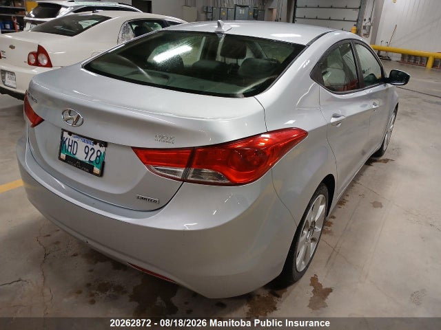 20262872 :رقم المزاد ، 5NPDH4AE3DH307747 vin ، 2013 Hyundai Elantra Limited مزاد بيع