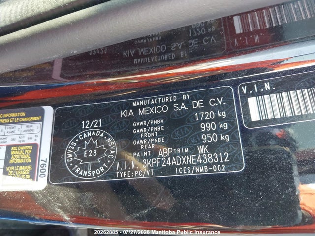 KIA FORTE LX 2022 3KPF24ADXNE438312 Image 9
