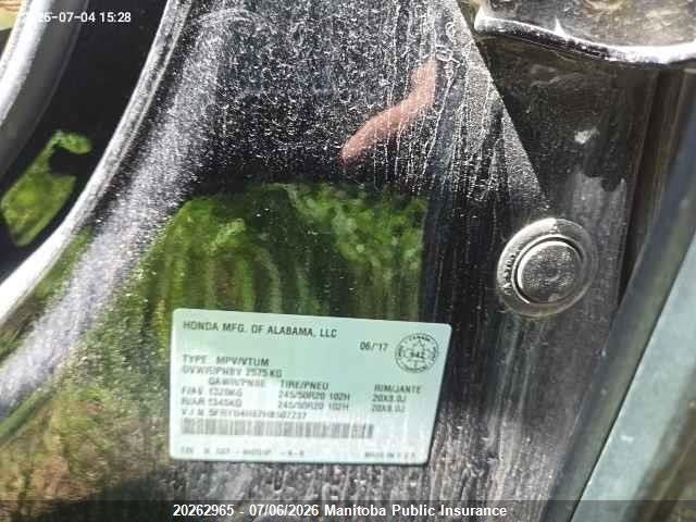 Acura MDX 2017 5FRYD4H67HB507237 Image 9