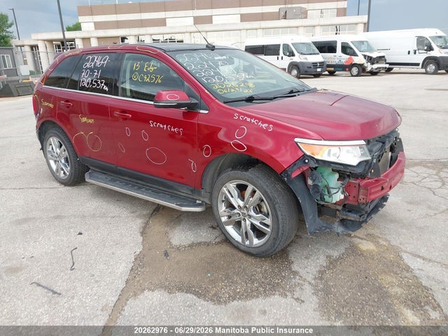 2013 Ford Edge Limited მანქანა იყიდება აუქციონზე, vin: 2FMDK4KC8DBC42576, აუქციონის ნომერი: 20262976