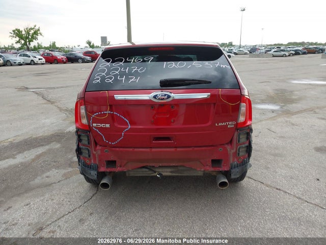 2013 Ford Edge Limited მანქანა იყიდება აუქციონზე, vin: 2FMDK4KC8DBC42576, აუქციონის ნომერი: 20262976