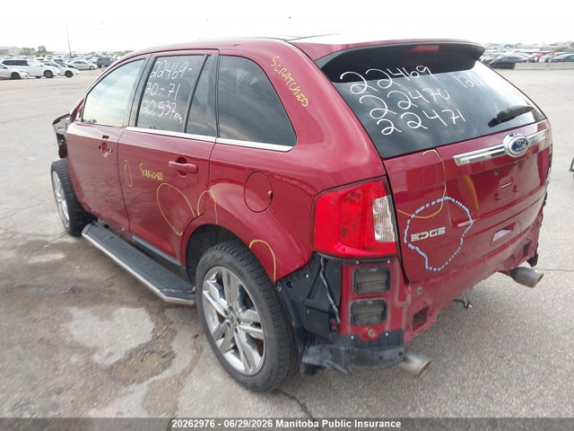 2013 Ford Edge Limited მანქანა იყიდება აუქციონზე, vin: 2FMDK4KC8DBC42576, აუქციონის ნომერი: 20262976