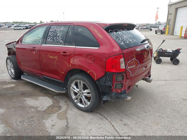 2013 Ford Edge Limited მანქანა იყიდება აუქციონზე, vin: 2FMDK4KC8DBC42576, აუქციონის ნომერი: 20262976