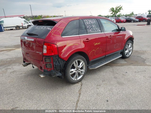 2013 Ford Edge Limited მანქანა იყიდება აუქციონზე, vin: 2FMDK4KC8DBC42576, აუქციონის ნომერი: 20262976
