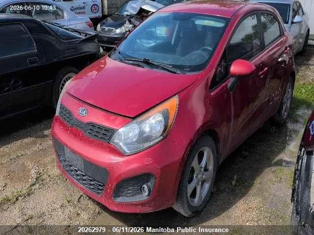 20262979 :رقم المزاد ، KNADM5A34D6767796 vin ، 2013 Kia Rio5 Lx+ مزاد بيع