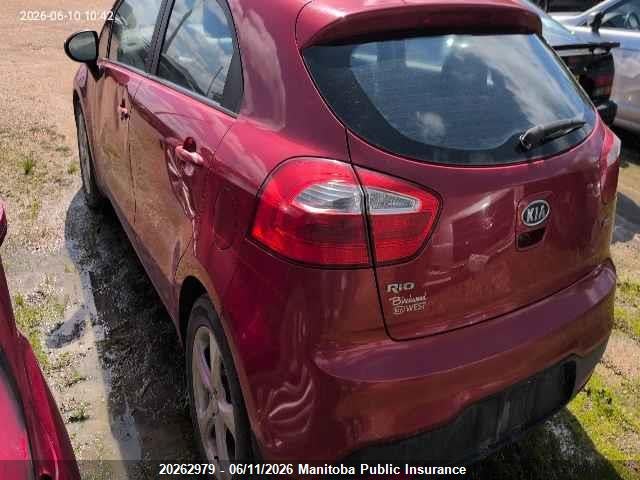 20262979 :رقم المزاد ، KNADM5A34D6767796 vin ، 2013 Kia Rio5 Lx+ مزاد بيع