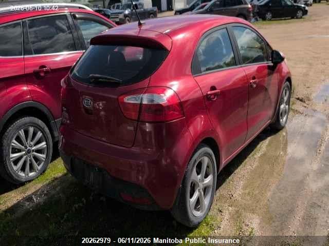 20262979 :رقم المزاد ، KNADM5A34D6767796 vin ، 2013 Kia Rio5 Lx+ مزاد بيع