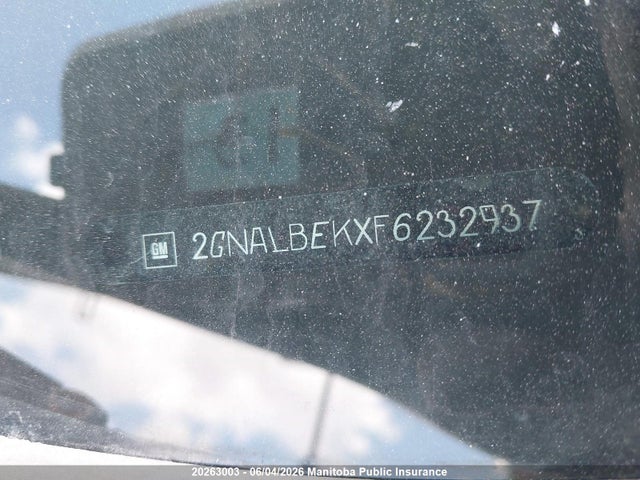 2015 Chevrolet Equinox Lt მანქანა იყიდება აუქციონზე, vin: 2GNALBEKXF6232937, აუქციონის ნომერი: 20263003