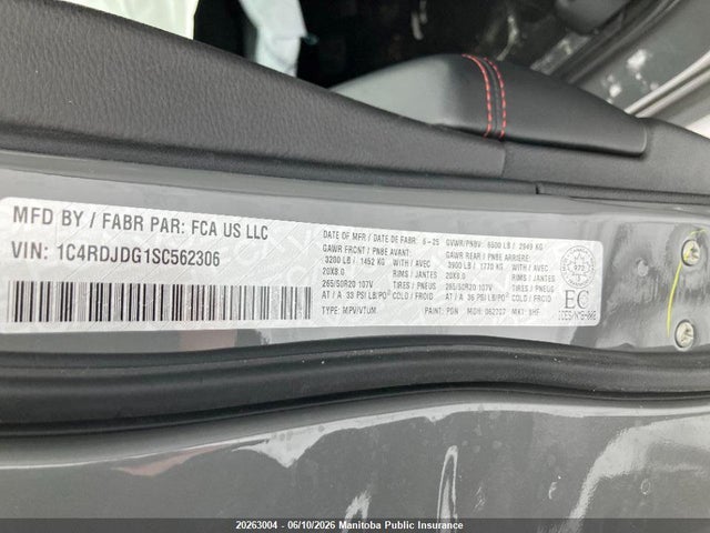 Dodge DURANGO GT 2025 1C4RDJDG1SC562306 Image 9