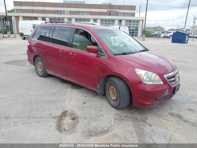 2005 Honda Odyssey Ex მანქანა იყიდება აუქციონზე, vin: 5FNRL38425B507157, აუქციონის ნომერი: 20263010