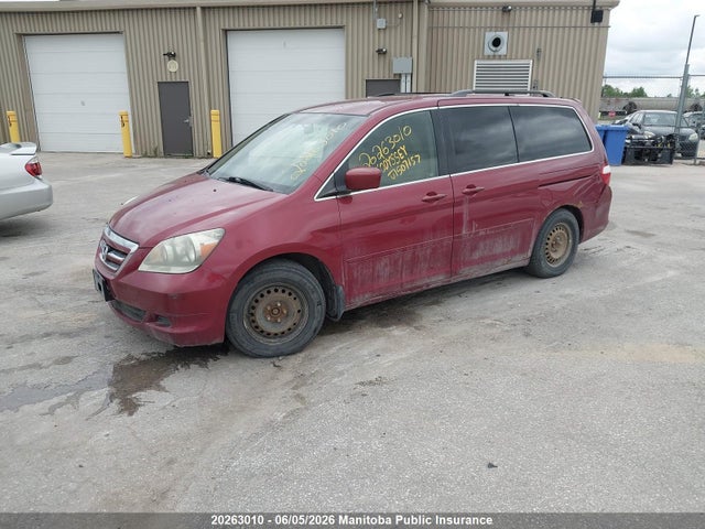 2005 Honda Odyssey Ex მანქანა იყიდება აუქციონზე, vin: 5FNRL38425B507157, აუქციონის ნომერი: 20263010