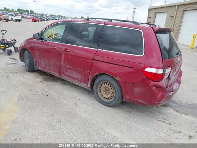 2005 Honda Odyssey Ex მანქანა იყიდება აუქციონზე, vin: 5FNRL38425B507157, აუქციონის ნომერი: 20263010