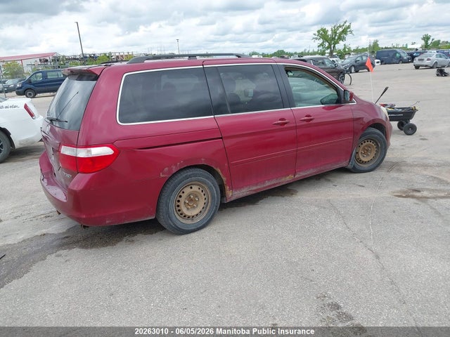 2005 Honda Odyssey Ex მანქანა იყიდება აუქციონზე, vin: 5FNRL38425B507157, აუქციონის ნომერი: 20263010