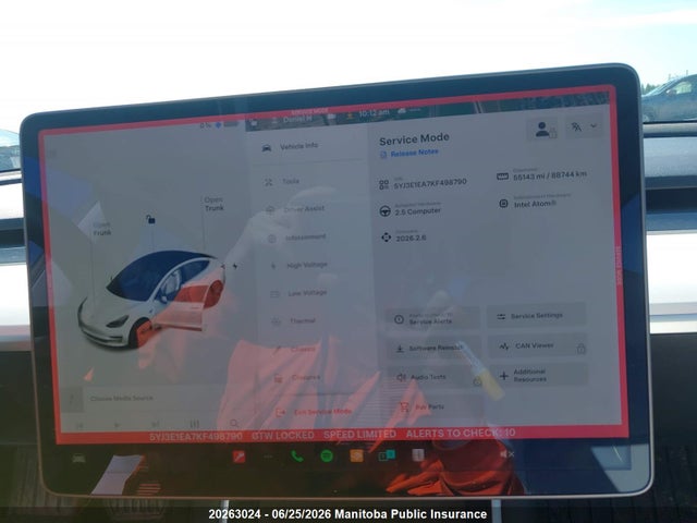 2019 Tesla Model 3 50 მანქანა იყიდება აუქციონზე, vin: 5YJ3E1EA7KF498790, აუქციონის ნომერი: 20263024