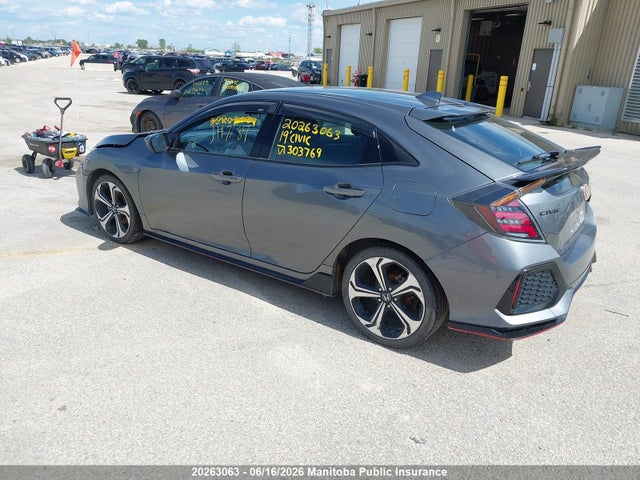 20263063 :رقم المزاد ، SHHFK7H40KU303769 vin ، 2019 Honda Civic Sport مزاد بيع