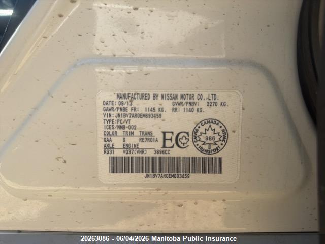 Infiniti Q50 2014 JN1BV7AR0EM693459 Image 9