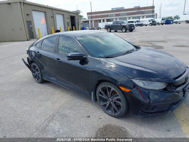 2019 Honda Civic Sport მანქანა იყიდება აუქციონზე, vin: 2HGFC2F81KH027783, აუქციონის ნომერი: 20263128