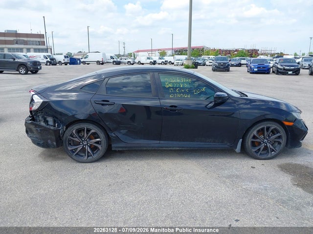 2019 Honda Civic Sport მანქანა იყიდება აუქციონზე, vin: 2HGFC2F81KH027783, აუქციონის ნომერი: 20263128