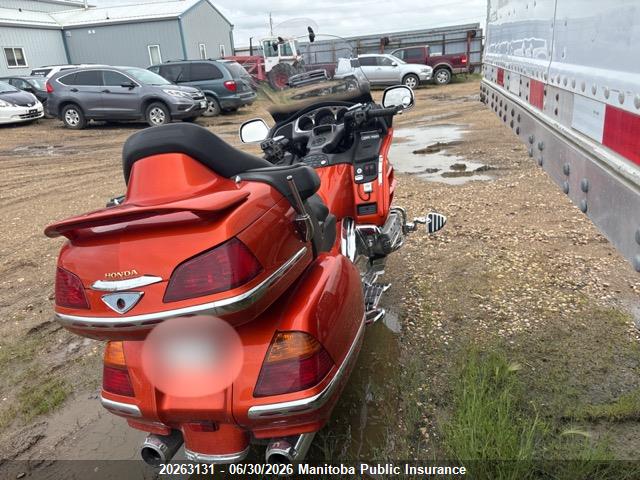 2003 Honda Gl1800a მანქანა იყიდება აუქციონზე, vin: 1HFSC47043A204155, აუქციონის ნომერი: 20263131