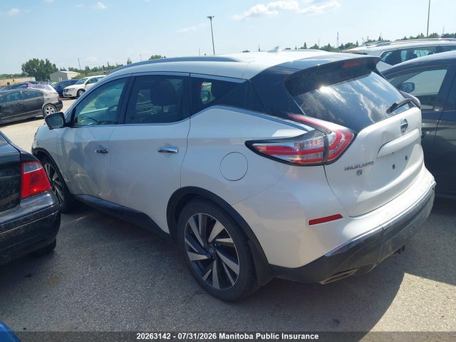 20263142 :رقم المزاد ، 5N1AZ2MH5GN133934 vin ، 2016 Nissan Murano Platinum مزاد بيع