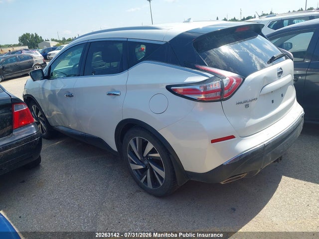 20263142 :رقم المزاد ، 5N1AZ2MH5GN133934 vin ، 2016 Nissan Murano Platinum مزاد بيع