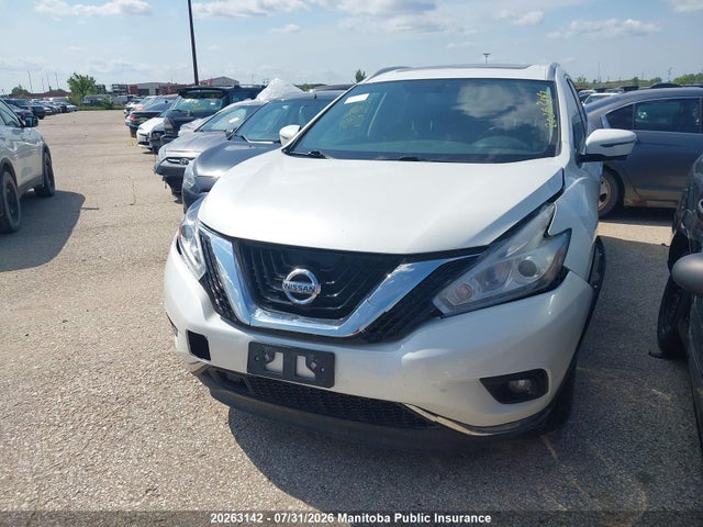 20263142 :رقم المزاد ، 5N1AZ2MH5GN133934 vin ، 2016 Nissan Murano Platinum مزاد بيع