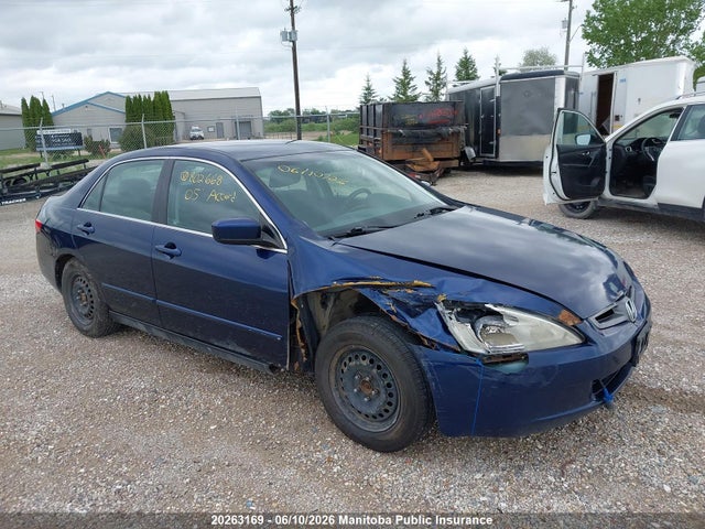 20263169 :رقم المزاد ، 1HGCM56475A802668 vin ، 2005 Honda Accord Lx مزاد بيع