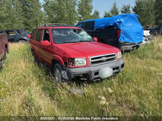 2001 Nissan Pathfinder Le მანქანა იყიდება აუქციონზე, vin: JN8DR09X71W576534, აუქციონის ნომერი: 20263223